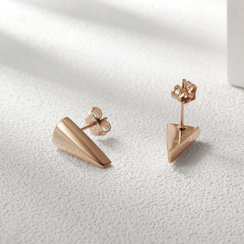 Pyramid Post Earrings