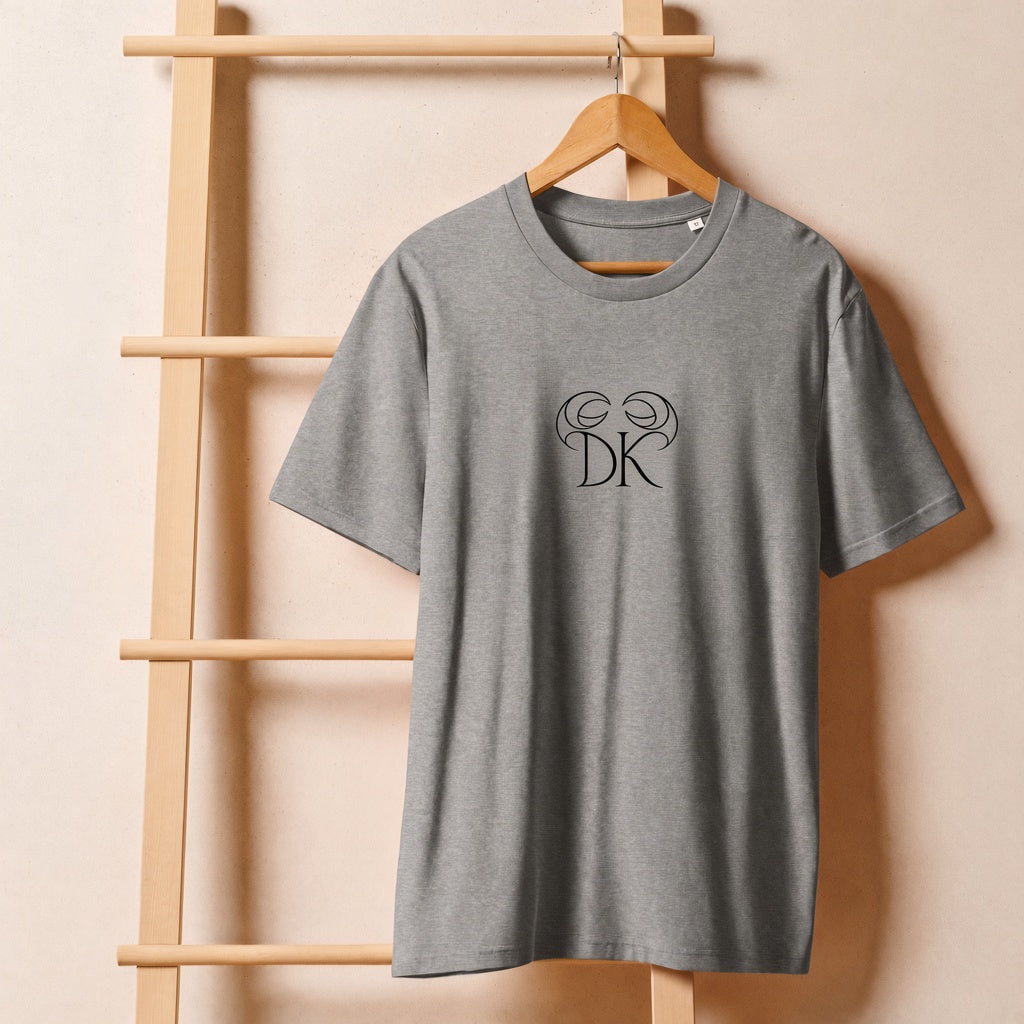 Keep Dreaming Cancer Zodiac Tee front — DK + Cancer on heather grey